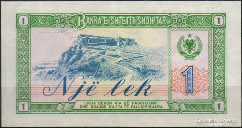 D - 141 -  Külföldi bankjegyek:  Albánia 1964 1 lek UNC