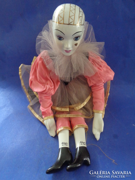 Marked vintage craftsman clown doll