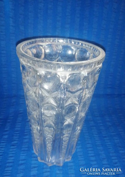 Retro glass vase 19 cm high (a15-2)