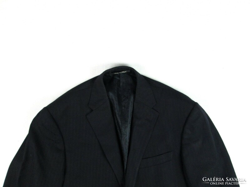 Original Corneliani (l/xl - size 50) elegant very serious men's dark striped super 120 wool jacket