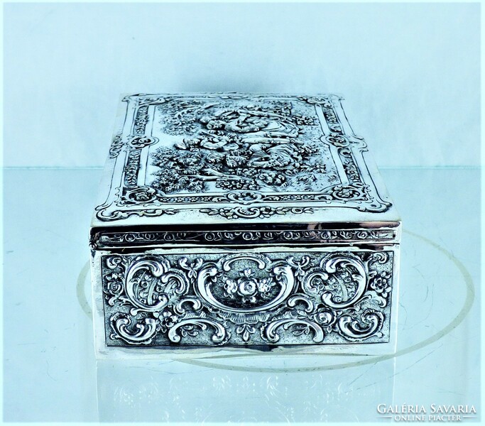 Beautiful, antique silver box, German, ca. 1900!!!