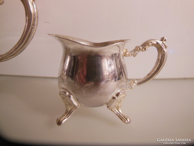 Coffee set - 3 pcs - silver-plated - pot 3 dl - sugar bowl 1 dl - pourer 1 dl - English - - perfect