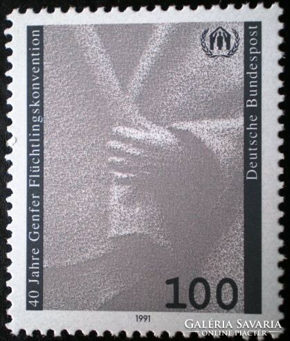 N1544 / 1991 Németország Menekültügyi egyezmény bélyeg postatiszta