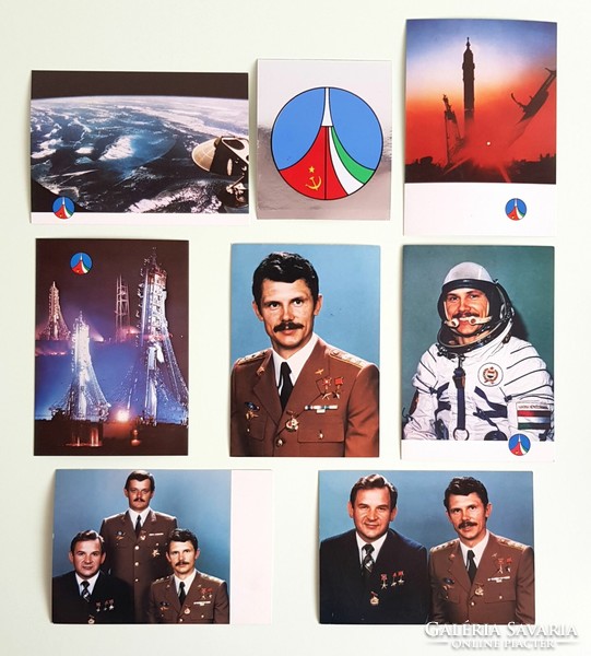 1980 Szovjet-Magyar közös Űrrepülés - Kubaszov és Farkas Bertalan képeslap