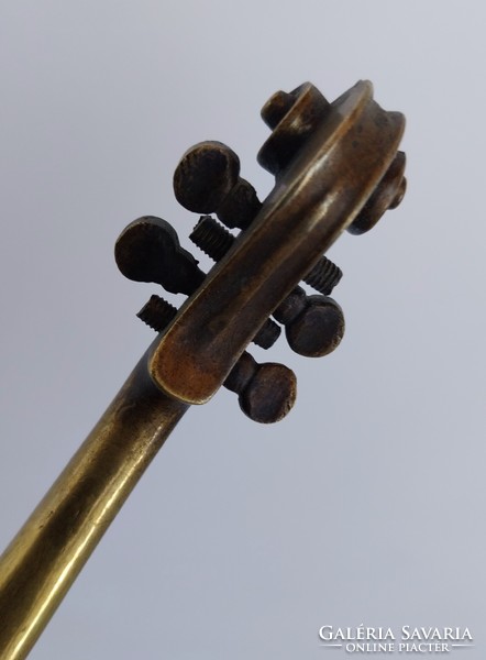 Decorative object - violin/viola made of copper