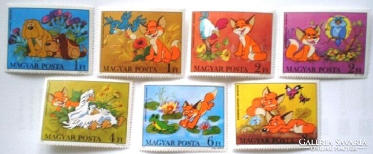 S3543-9 / 1982 fairy tale - cartoon characters: vuk stamp set postal clean