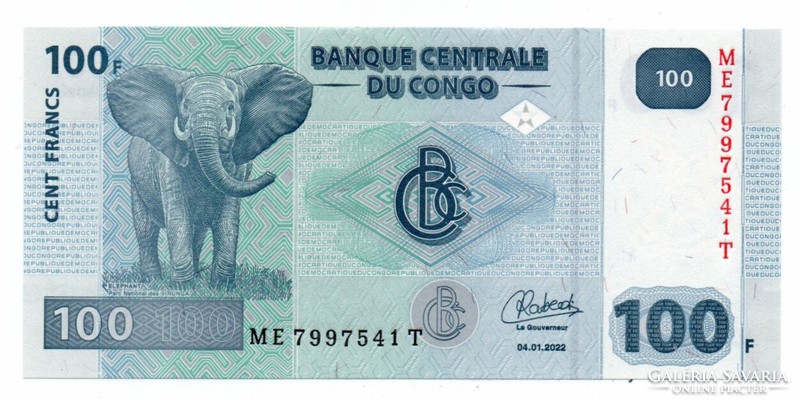 100   Francs     2022    Kongó