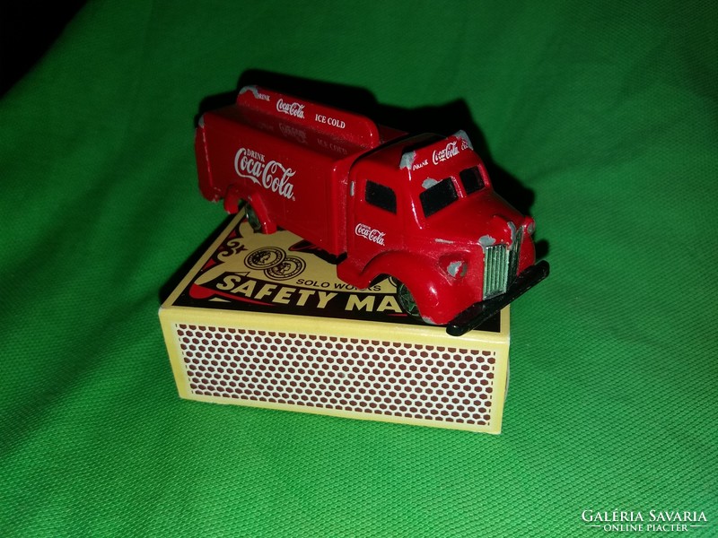 MINŐSÉGI fém piros COCA COLA tartályos kamion kisautó játék autó a képek szerint