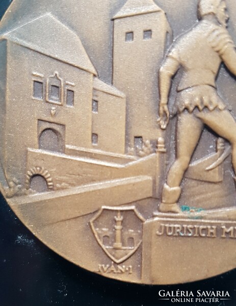 István Iván: bronze plaque: Kőszegi sport jurisics