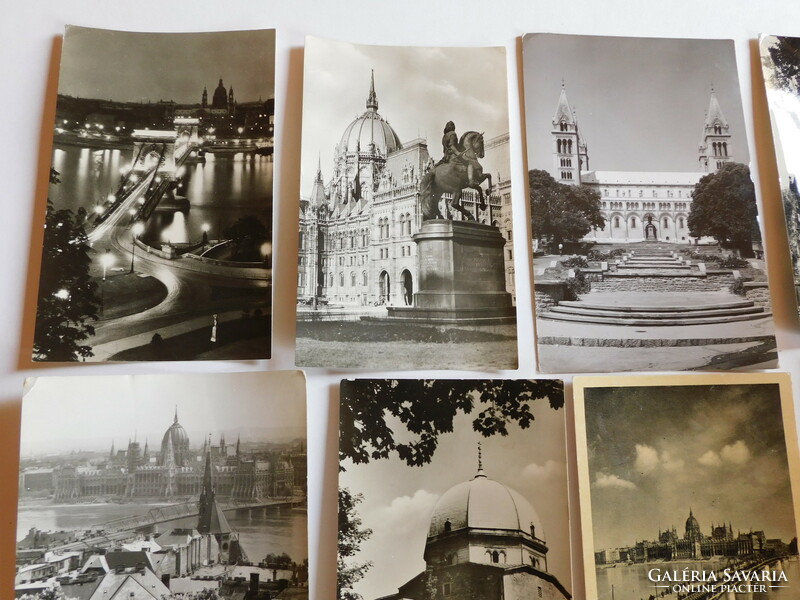 Old postcards - Budapest (1957-62) - 12 pieces