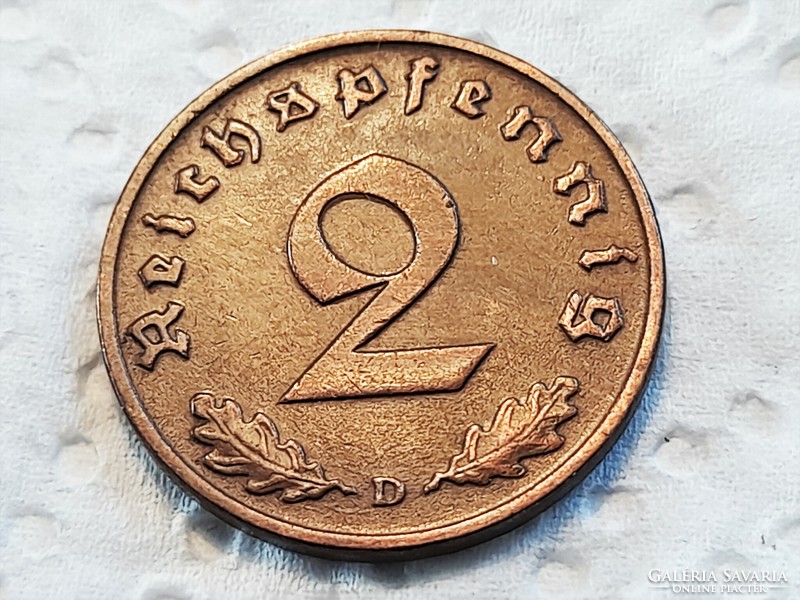 2 Reichspfennig 1937 d. Germany