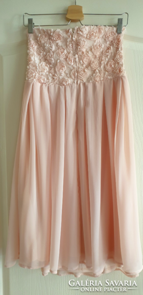 Made of very high quality peach blossom colored material, summer dress size 38