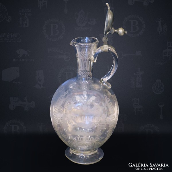 Antique glass jug