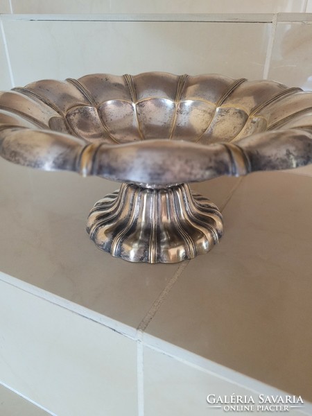 Antique copper, silver-plated tray