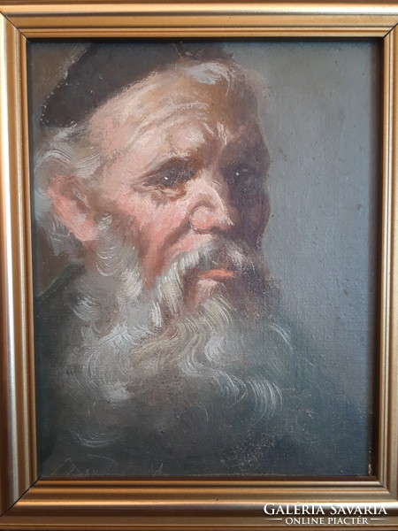 Daday Gerő ( 1890-1979) - Bölcs rabbi - olajfestmény