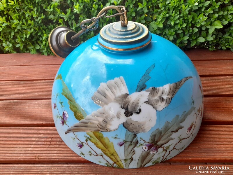 Hand painted, large ceiling lamp!