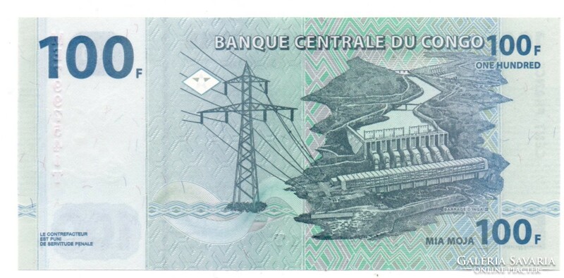 100 Francs 2022 Congolese