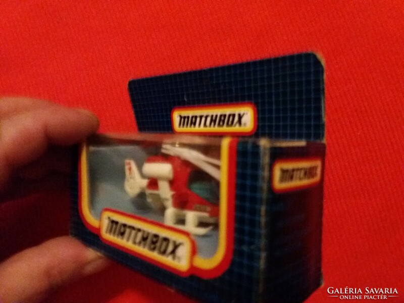 Retro 1990s blue matchbox mb - 57 with helicopter box as shown in pictures