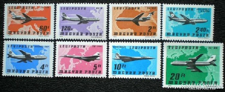 S3213-20 / 1977 airplane - airmail stamp series postal clerk