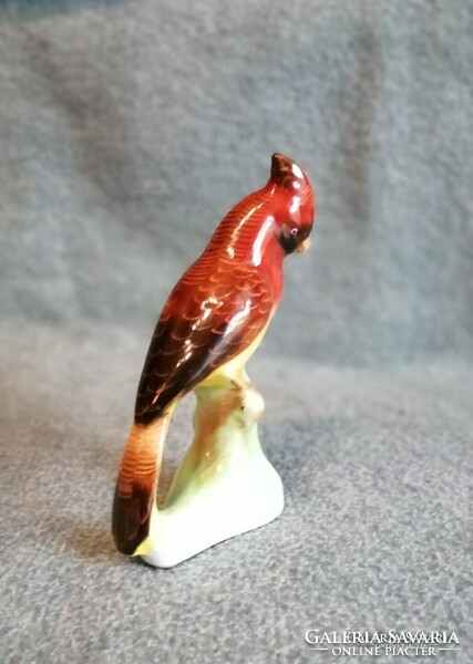 Bodrogkeresztúri kerámia papagáj figura 20 cm  (po-4-1)