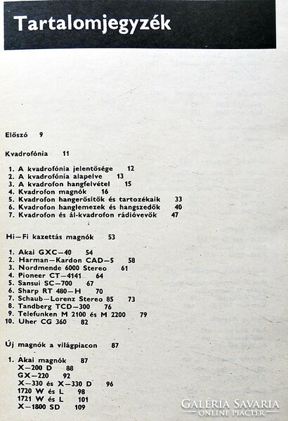 Dániel Csabai: yearbook of tape recorders 1976