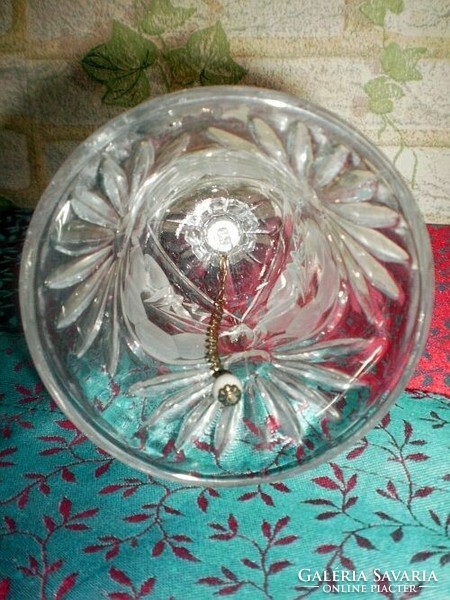 Crystal glass table bell