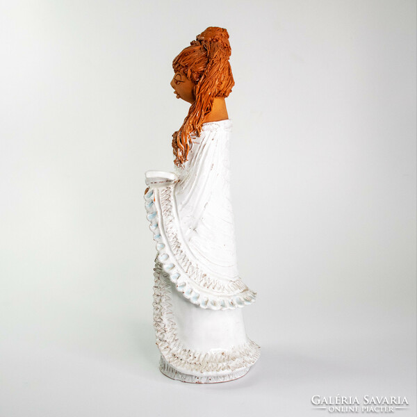 Saint Catherine of Antalfin, ceramic statue