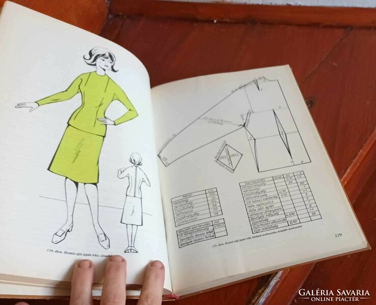 Editing and tailoring of women's and girls' clothes by Dr. János Bugár / women's tailor drawing