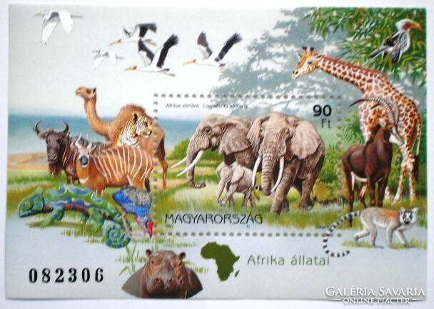 B242 / 1997 animals of continents i. - Africa block postal clerk