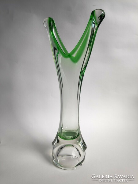 Muránói üveg váza 34cm