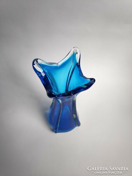 Muránói üveg váza 24cm