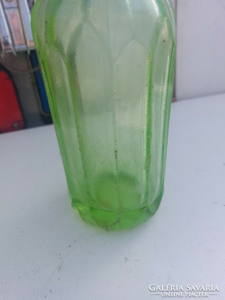 Green soda bottle