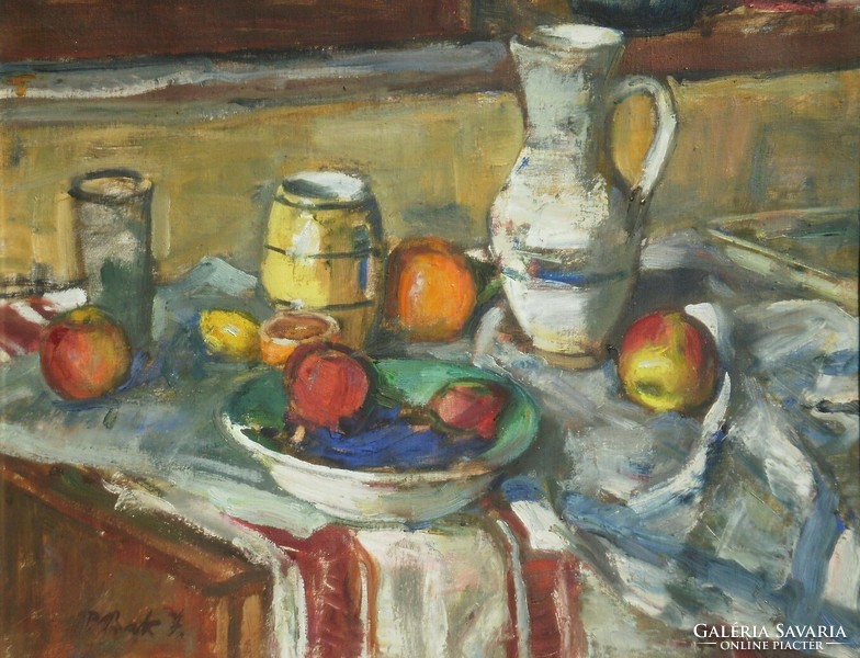János P. Bak (1913-1981): table still life