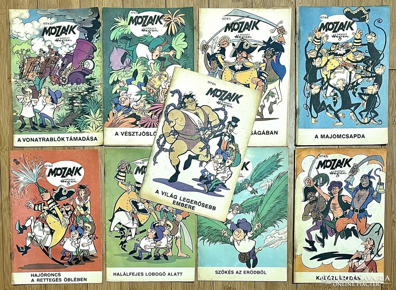 Mosaic comic book 1974 numbers 4,5,6,7,8,9,10,11,12