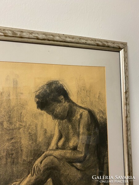 Béla Lloydl: nude pencil drawing