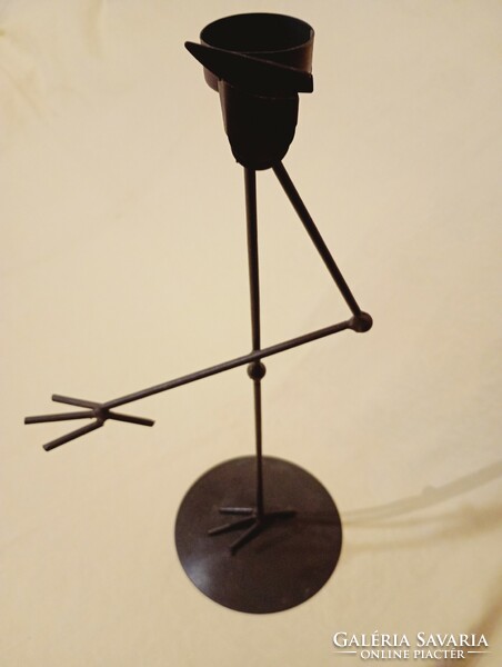 Candle holder candle holder abstract stork metal 38cm