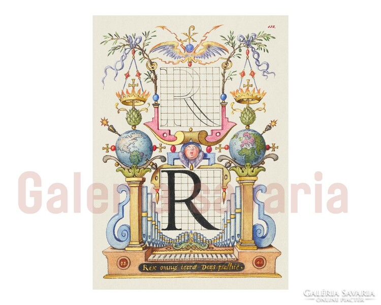 The letter is richly decorated from the 16th century, mira calligraphiae monumenta