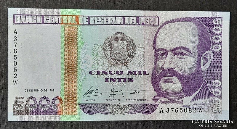 Peru * 5000 inti 1988