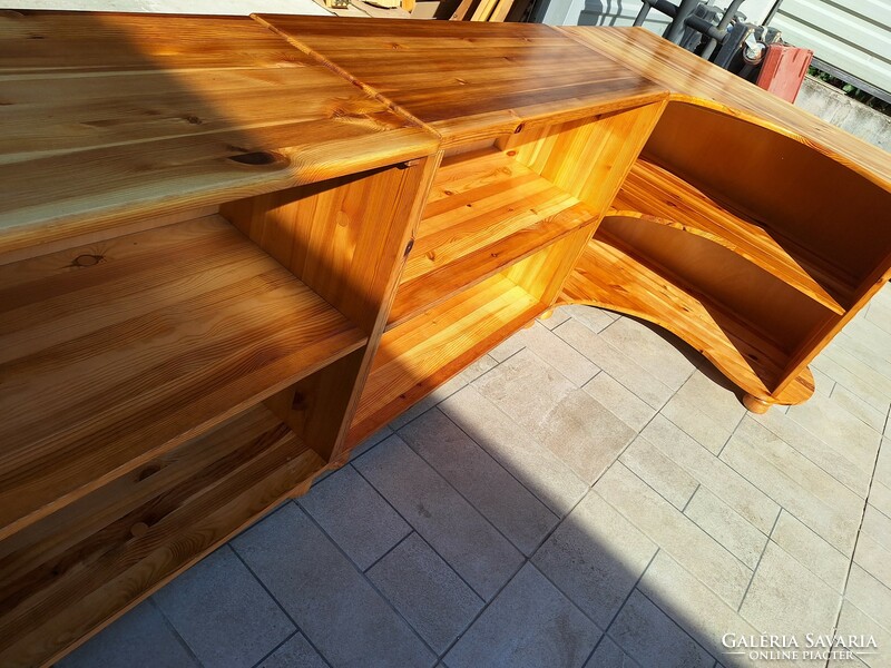 A large 3-piece corner pine shelf for sale. Furniture is in good condition, made entirely of pine