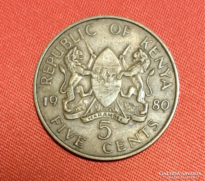 Kenya 5 cents 1980 (1008)