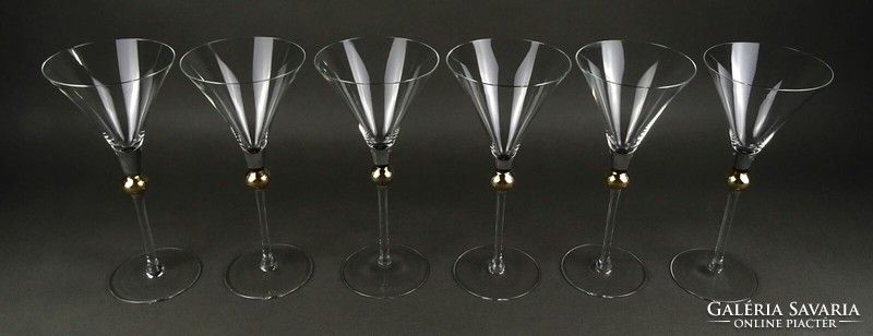 1Q802 Elegáns pezsgős pohár készlet 6 darab