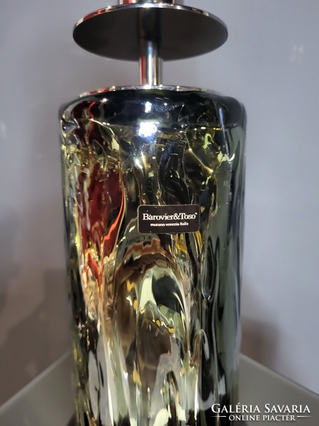 Jelzett, muránói Barovier & Toso üveg asztali lámpa