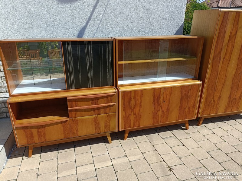 Three cabinets designed by bohumil landsman Czechoslovak Czech retro mid century