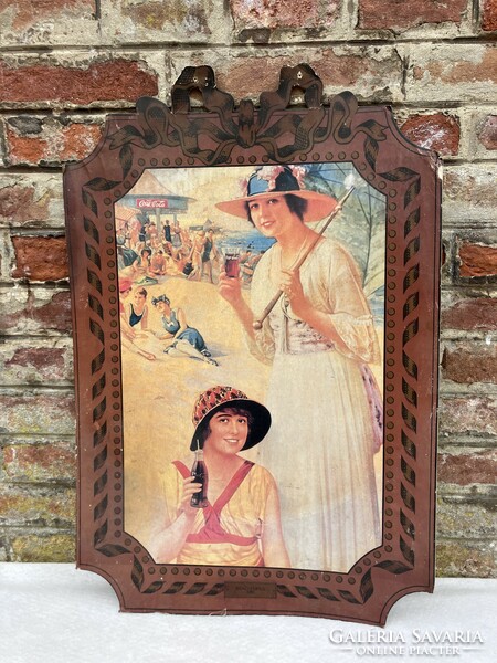 Coca Cola / Beach Girls 1918 plakát - reklámtárgy