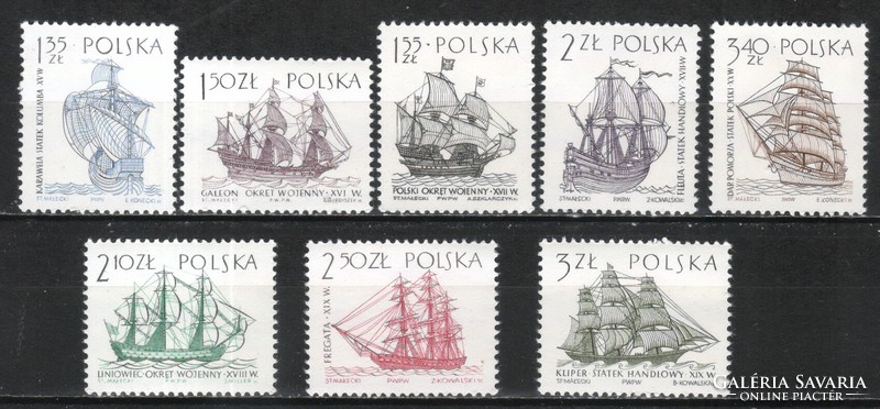 Postatiszta Lengyel 0067 Mi 1465-1472      3,50 Euró