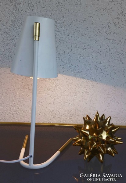 Nagy méretű Modernista fém- réz asztali lámpa ALKUDHATÓ Art deco design