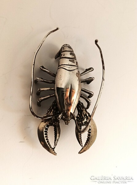Rare silver large lobster, lifelike representation