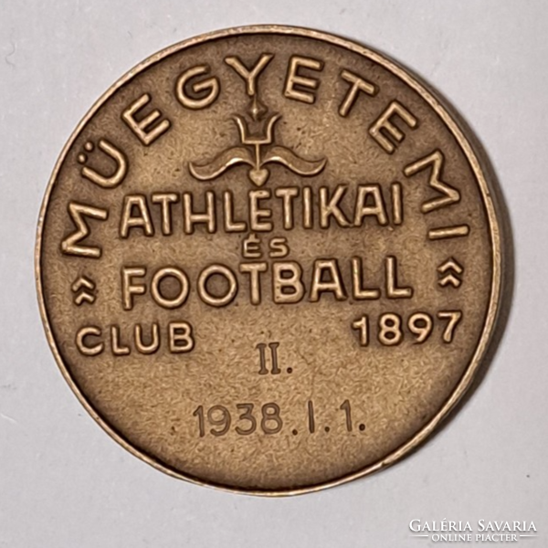 1938. Műegyetemi Atlétikai és Football Club sport érem  (16)