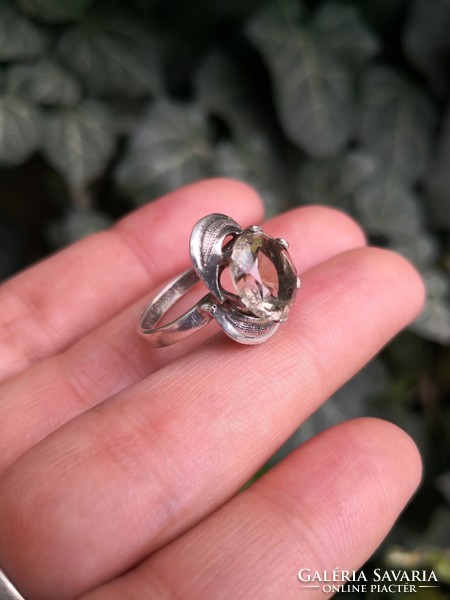 Citrin köves ezüst gyűrű