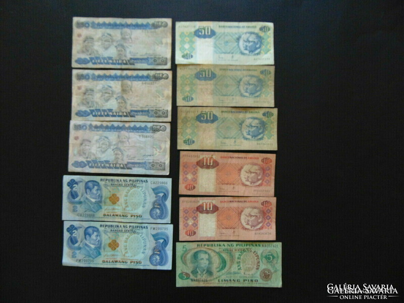 11 darab külföldi bankjegy vegyes csomag